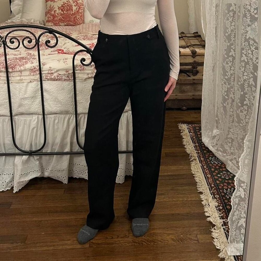 The Row wool trousers